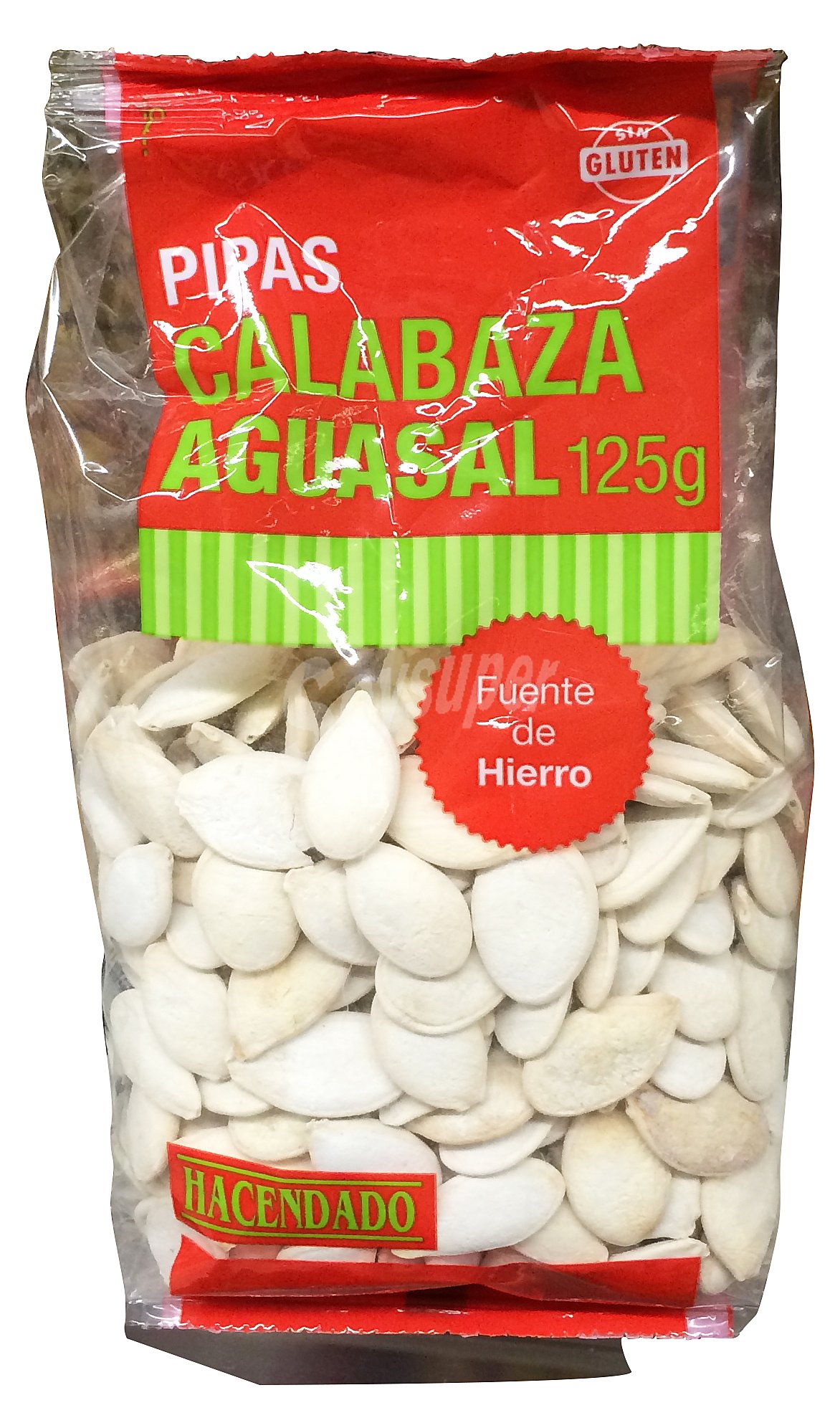 Pipas calabaza tostadas aguasal