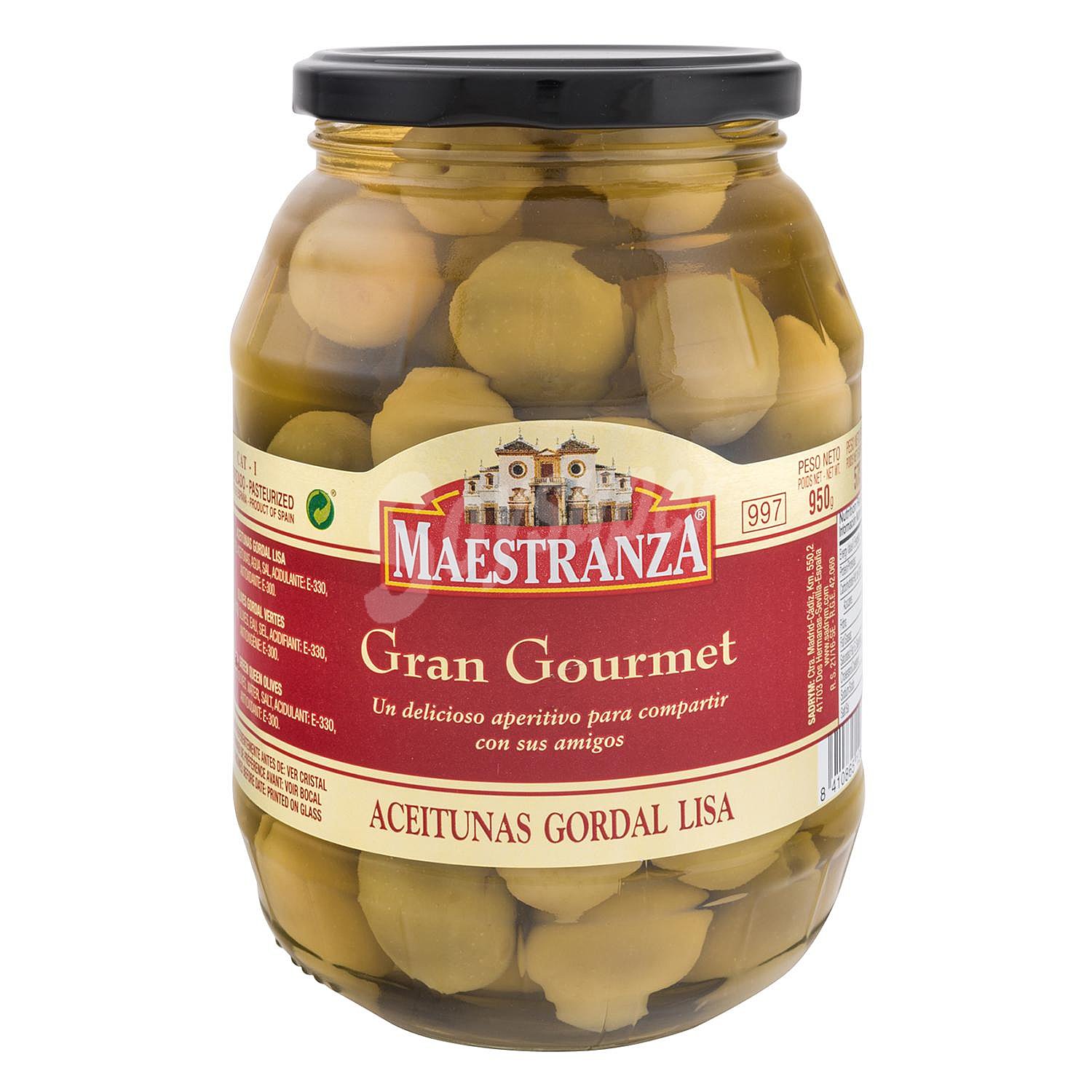 Aceitunas gordal con hueso Maestranza