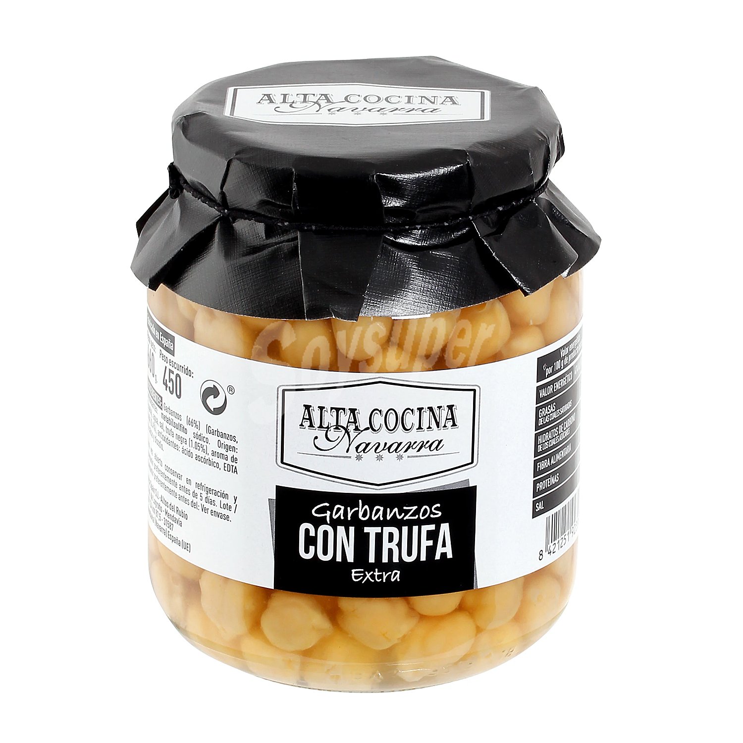 Garbanzos con trufa Alta cocina