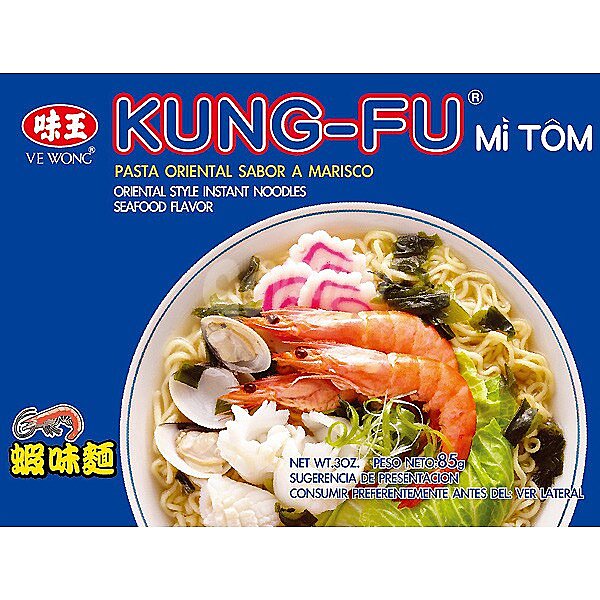 Fideos chinos con sabor a gambas Kung Fu