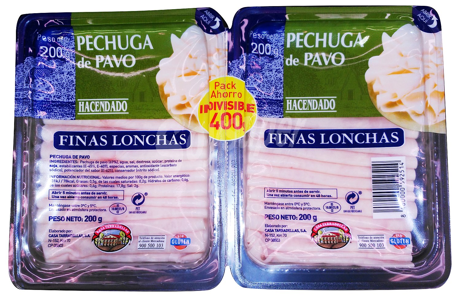 Pechuga de pavo finas lonchas