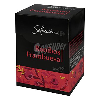 Té Rooibos con frambuesa en bolsitas Carrefour Selección