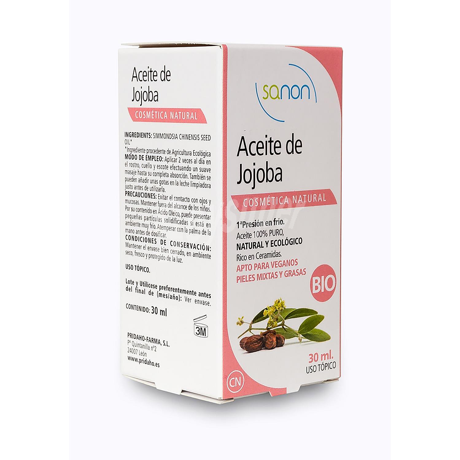 Aceite de Jojoba cosmética natural Bio