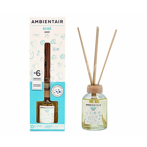 Ambientador de varillas 50 ml. bebé, ambientair.