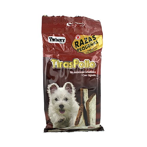 Twinky Snack para perros (razas pequeñas) twinky tiras pollo