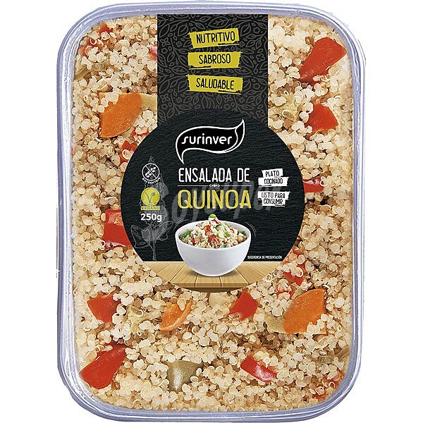 Ensalada de quinoa con verduras sin gluten