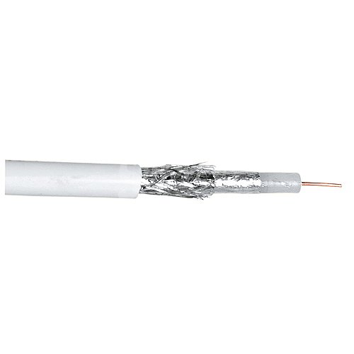 Cable qilive de antena macho macho, 25 metros, color blanco