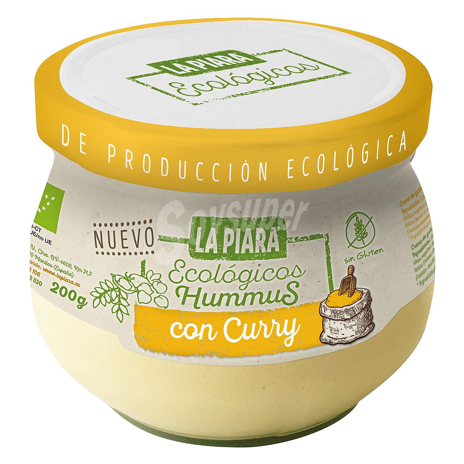 Hummus curry ecológico