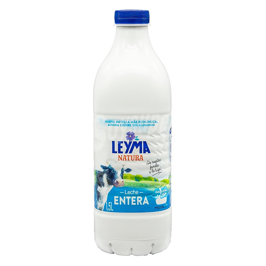 Leche de vaca fresca, entera y pasteurizada de origen 100% gallego