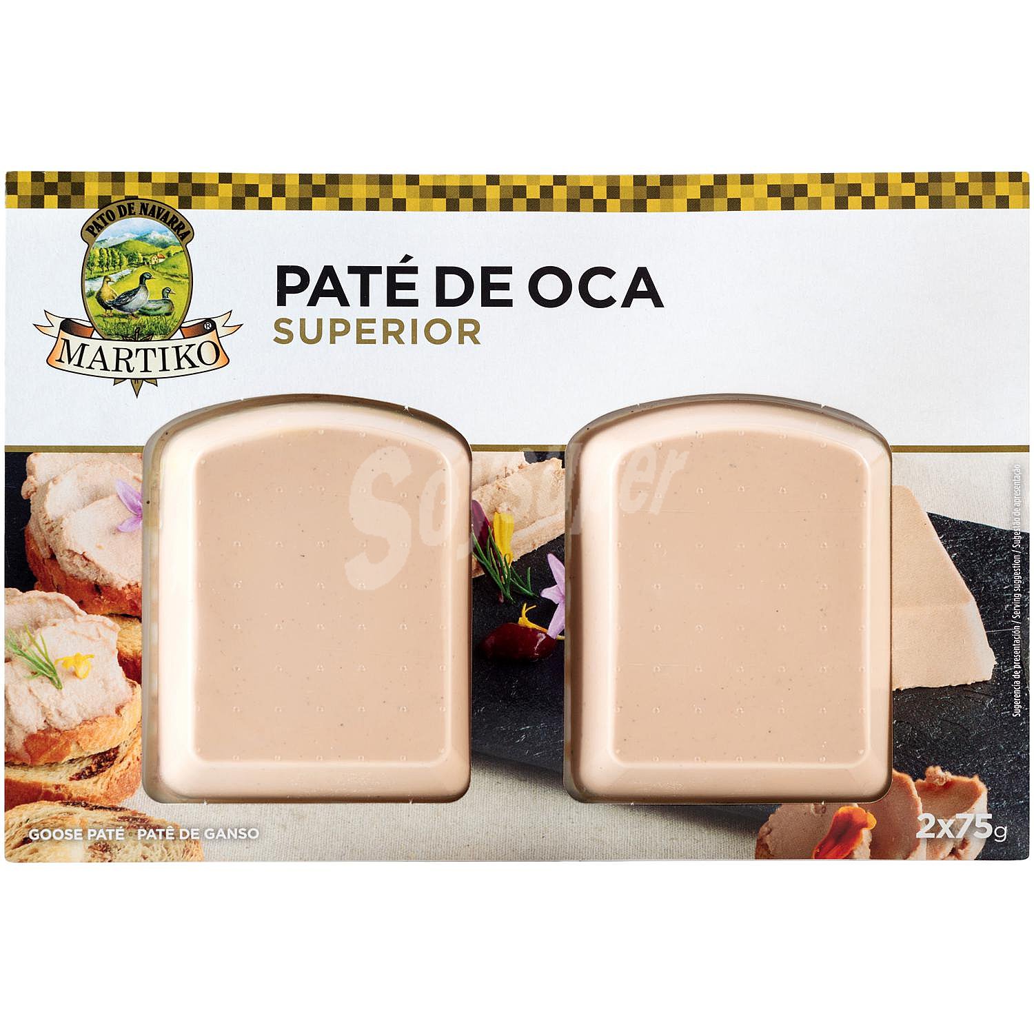 Paté de oca superior 2 x 75 g sin gluten