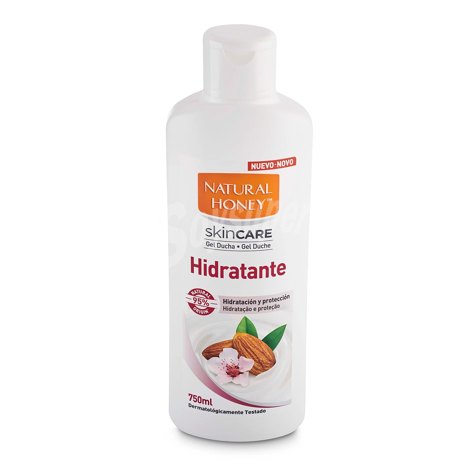 Gel de baño o ducha hidratante con aceite de almendras dulces