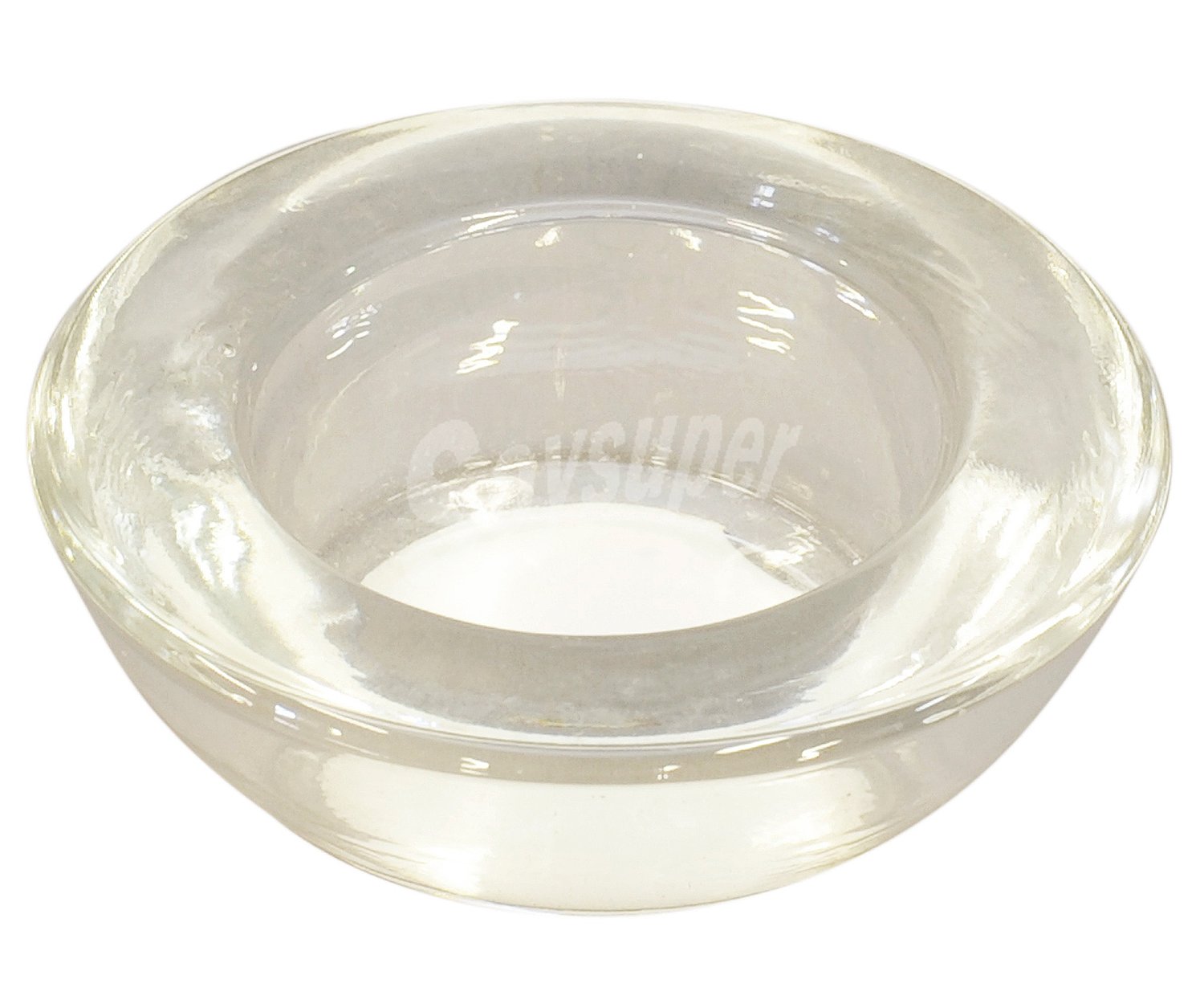 Soporte transparente de 7.5x2.5cm, para vela calientaplatos o tealight sinder