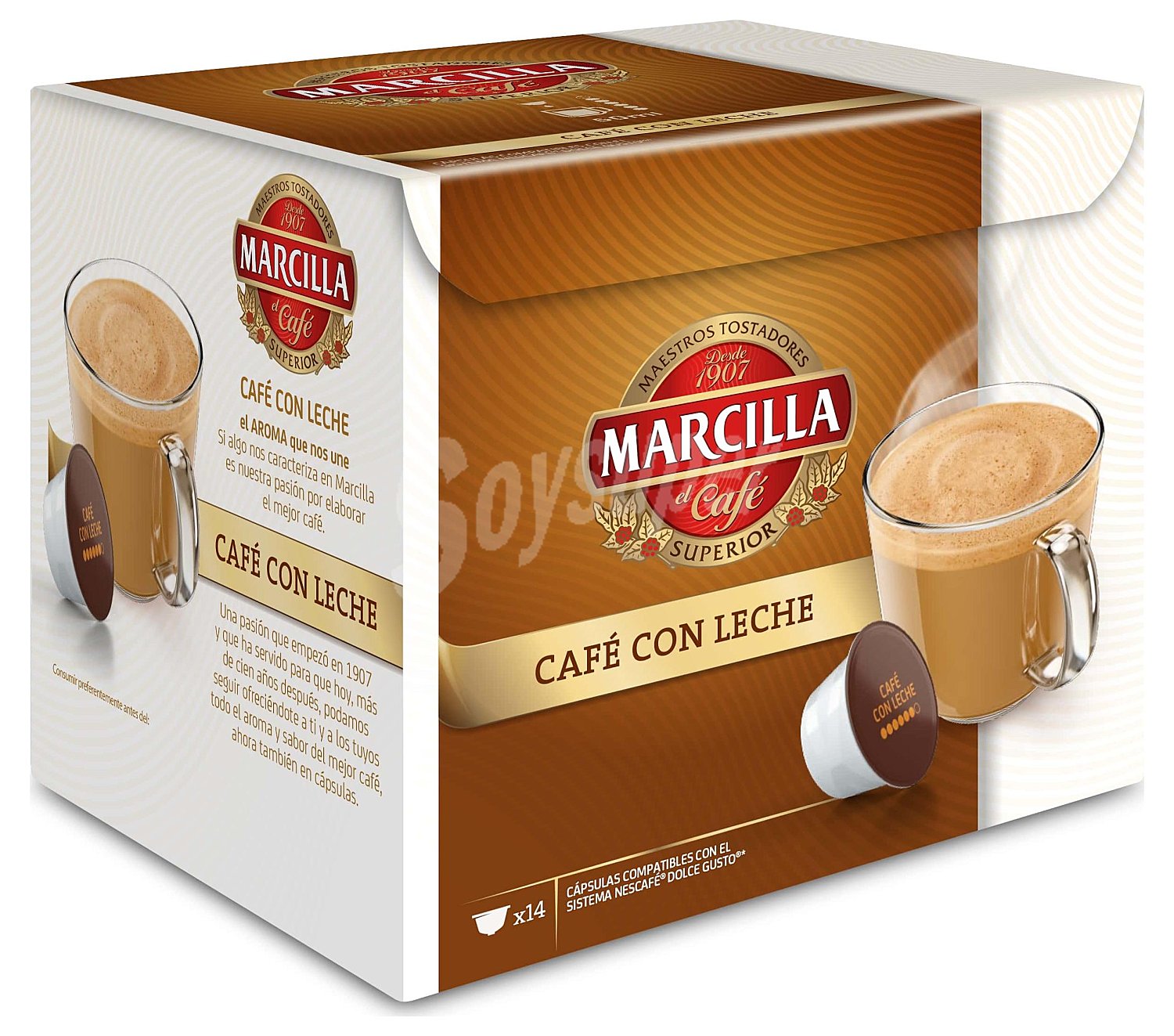 Café con leche en cápsulas