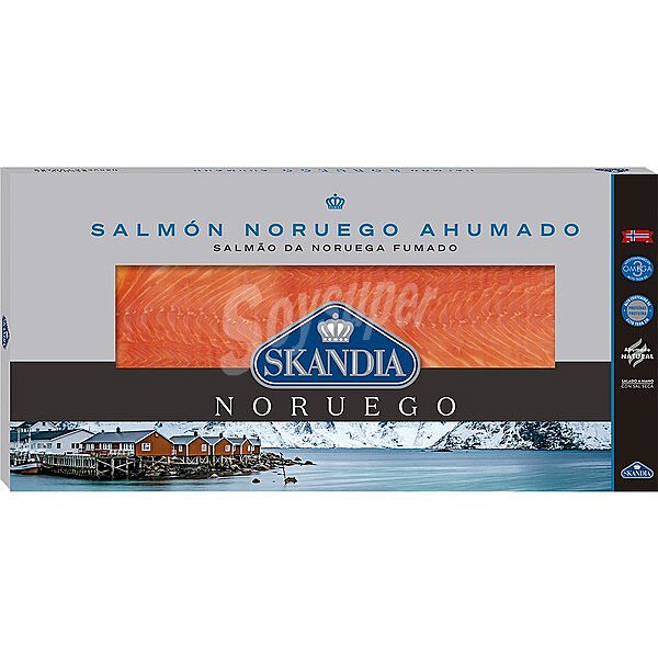 Salmón ahumado noruego