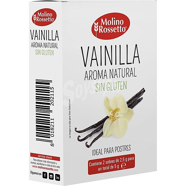 Aroma natural de vainilla sin gluten