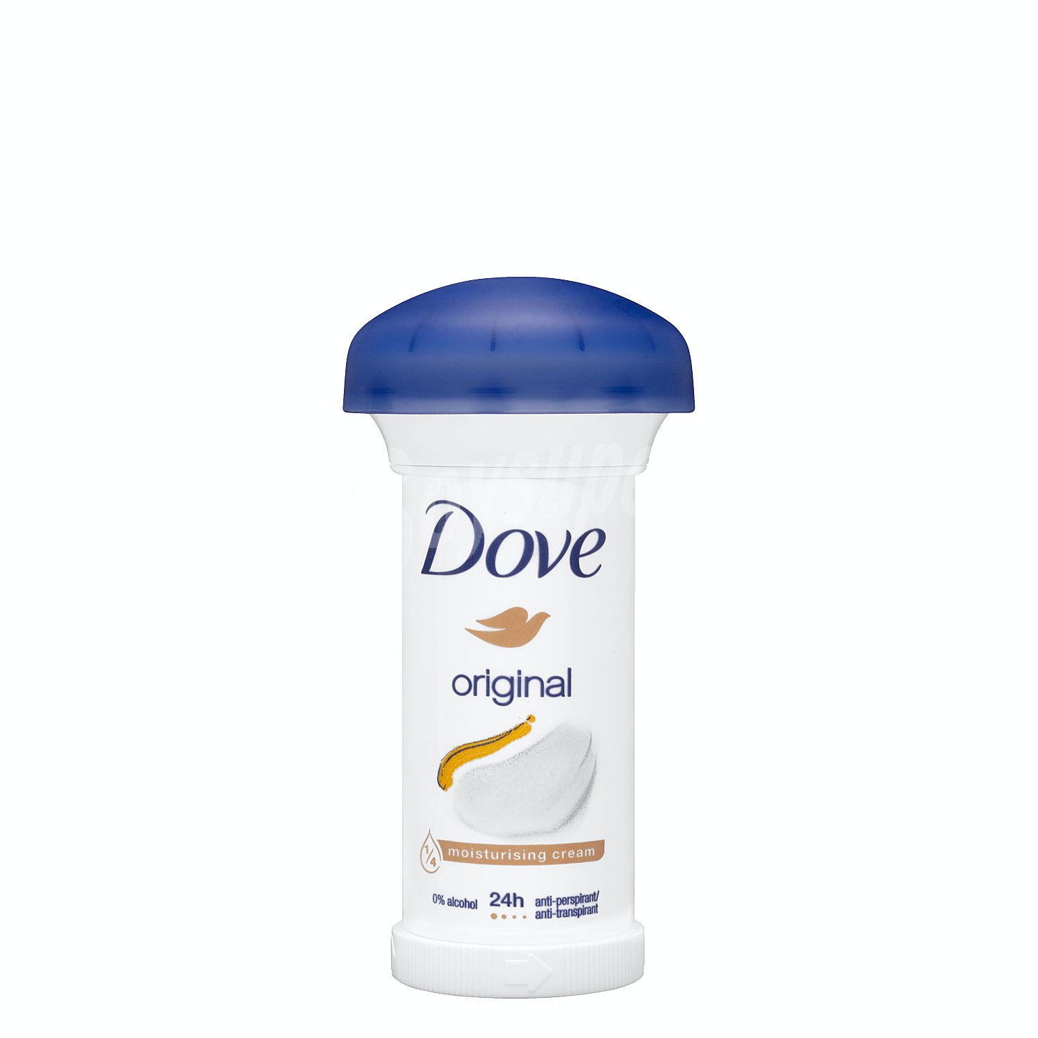 Desodorante en crema antitranspirante 24h 0% Alcohol Original Dove