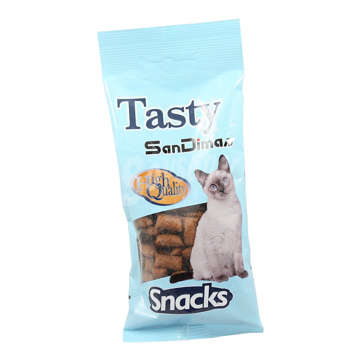 Snacks para gatos rellenos de salmón