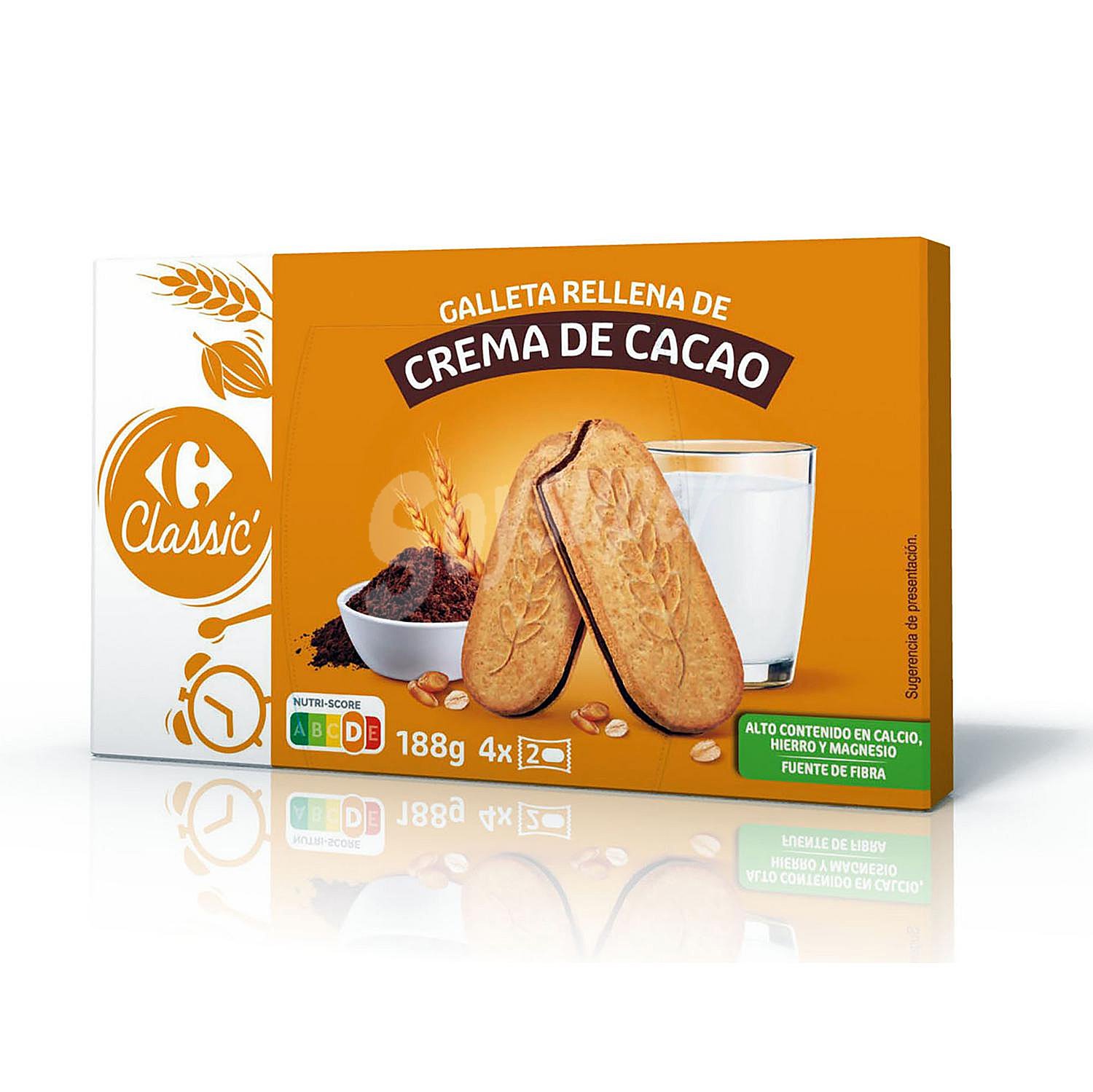 Galletas rellenas de crema de cacao Classic