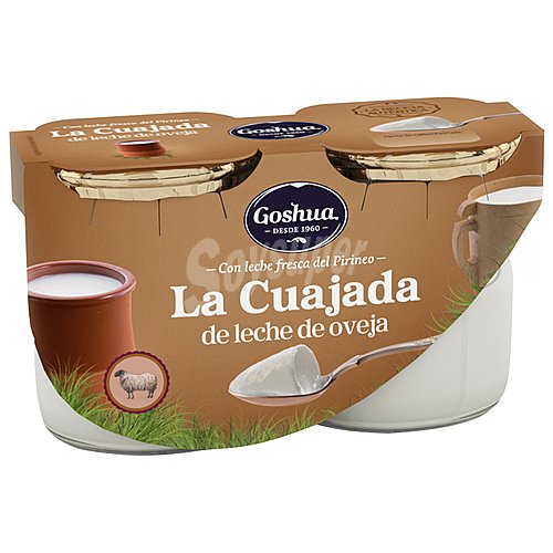 Cuajada de leche fresca de oveja de Los Pirineos, elaborada sin gluten