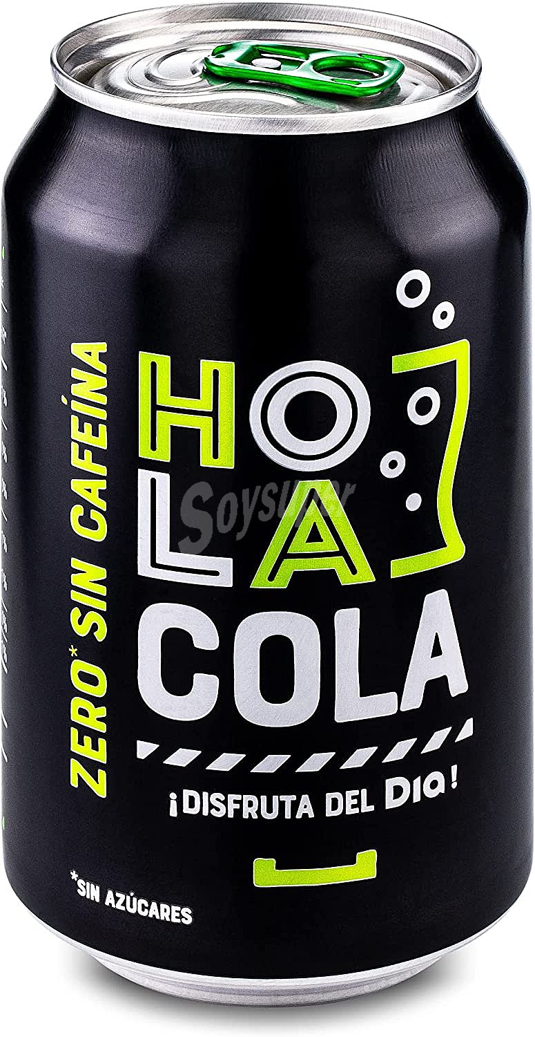 Refresco de cola zero sin cafeína Hola Cola