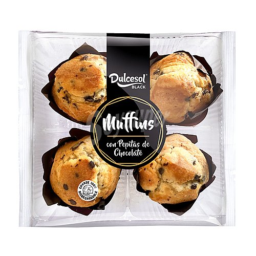 Dulcesol Muffins con pepitas de chocolate dulcesol