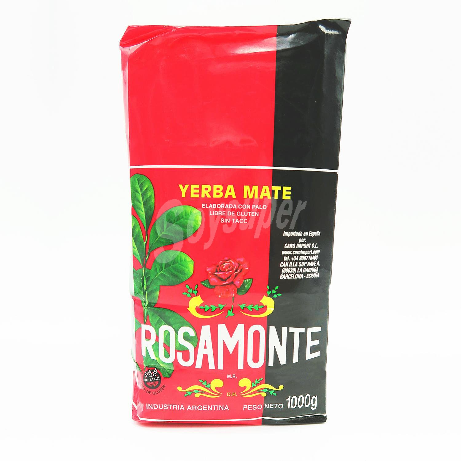 Yerba mate sabor suave Rosamonte