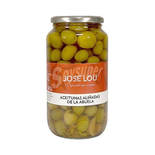 José LOU Aceituna aliñadas de la Abuela (aceitunas verdes con hueso partidas) josé LOU