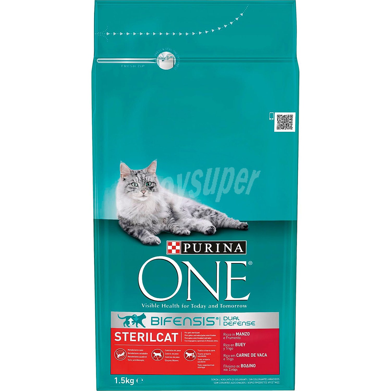 Alimento de buey gato esterilizado purina