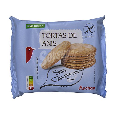 Producto alcampo Tortas de anís sin gluten producto alcampo