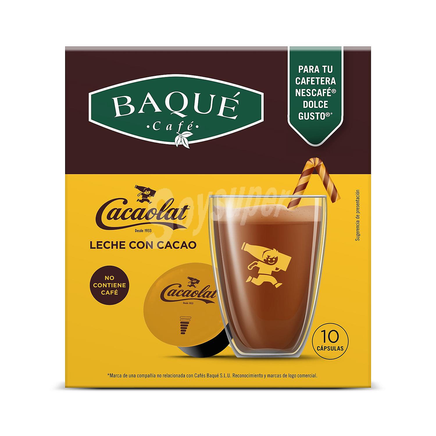 Cacaolat leche con cacao compatibles con cafeteras Dolce Gusto