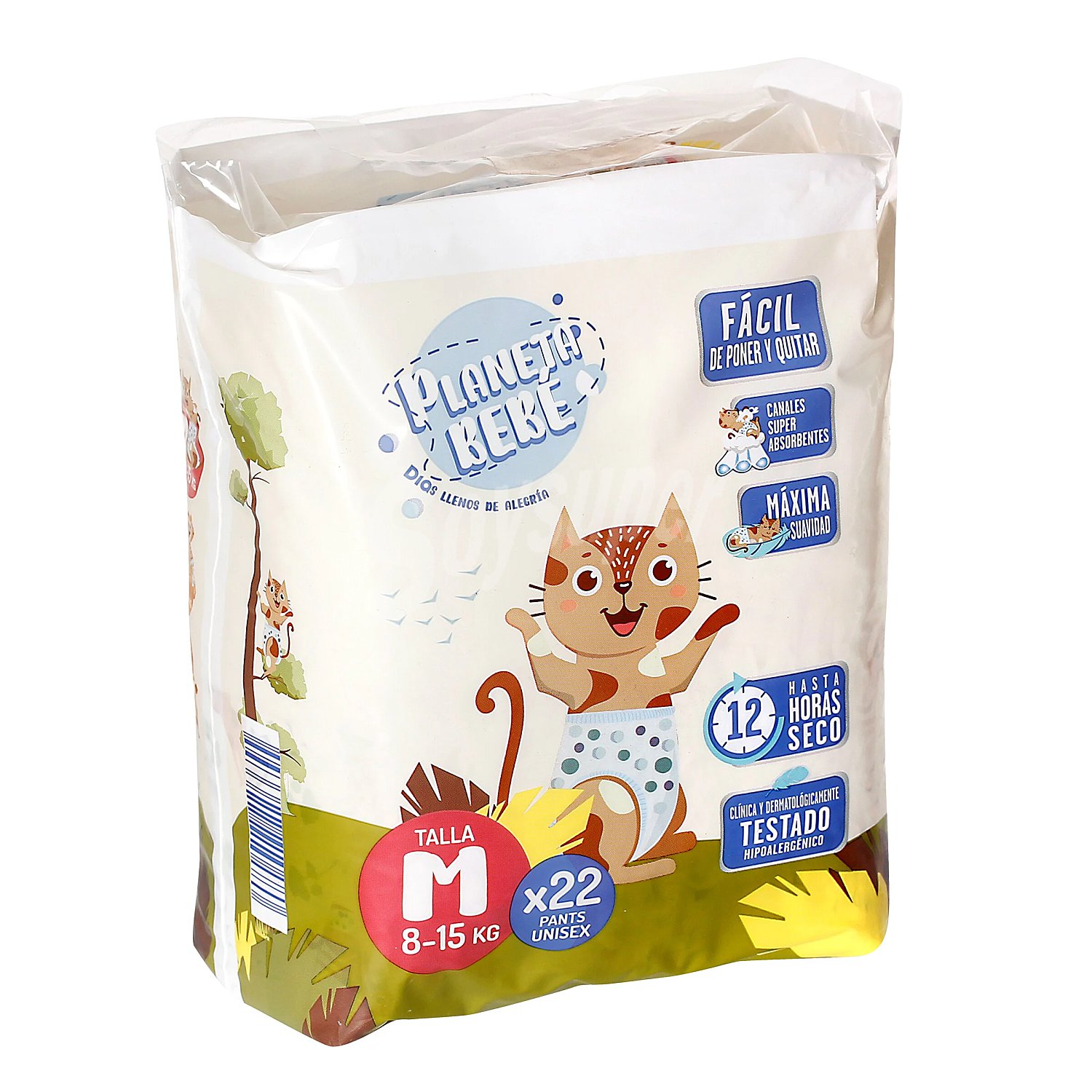 Pañales 8-15 kg talla M Planeta Bebé