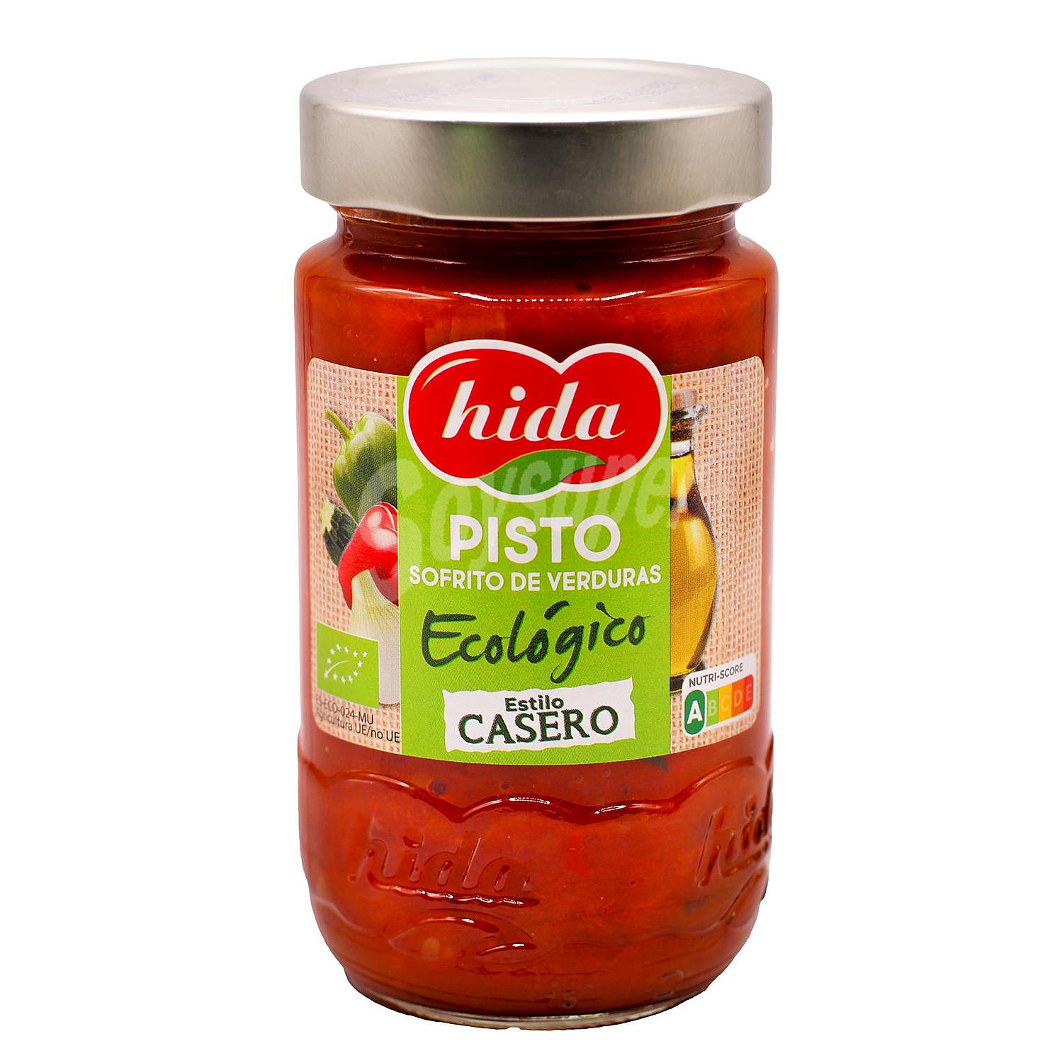 Pisto sofrito de verduras ecológico Hida sin gluten