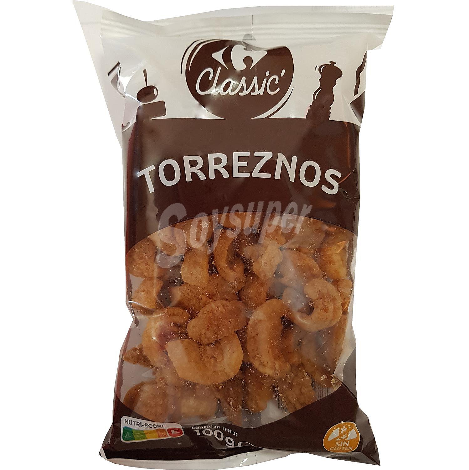 Torreznos Classic Carrefour sin gluten