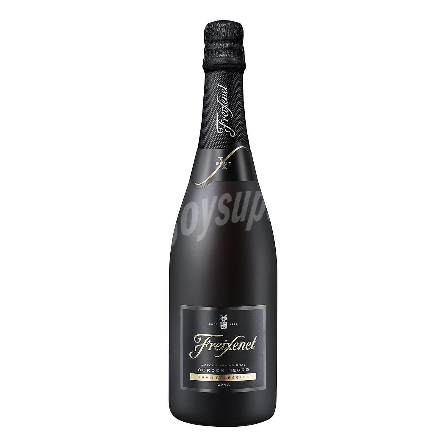 Cava brut elaborado siguiendo el método tradicional freixenet Cordón negro Gran selección