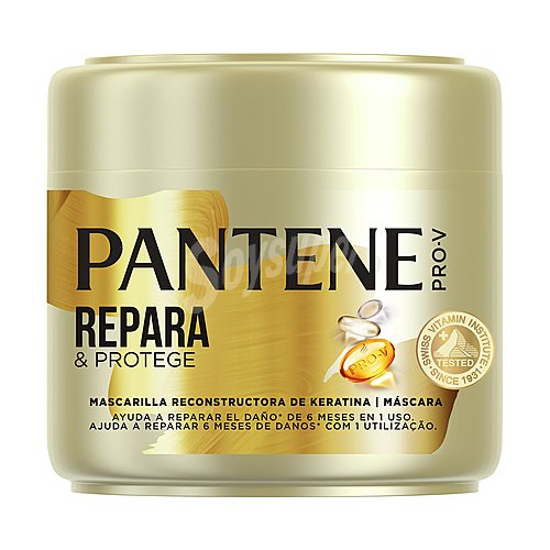 Pantene Mascarilla capilar con keratina, para pelo dañado y frágil pantene Repara & protege