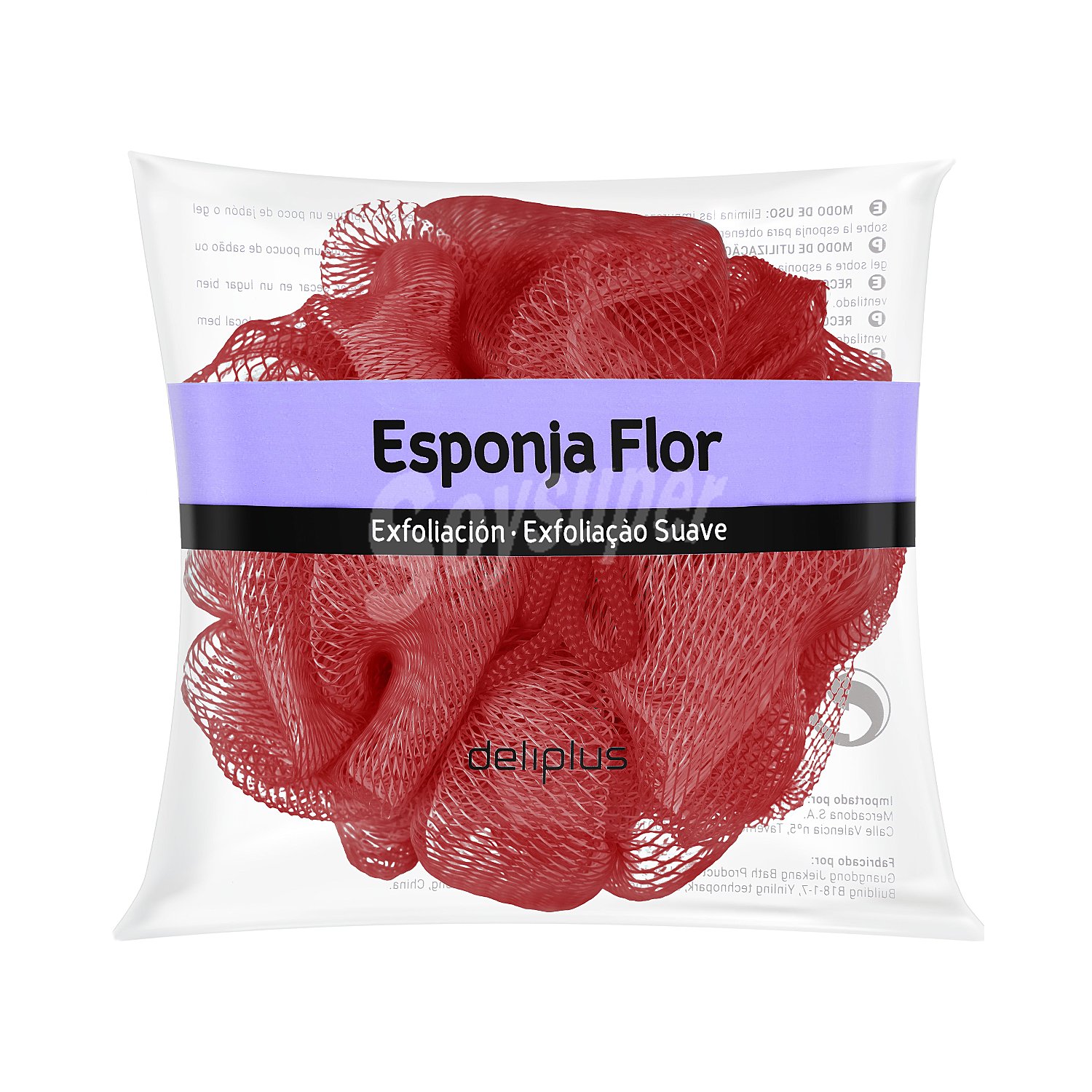 Esponja baño flor (suave exfoliante)