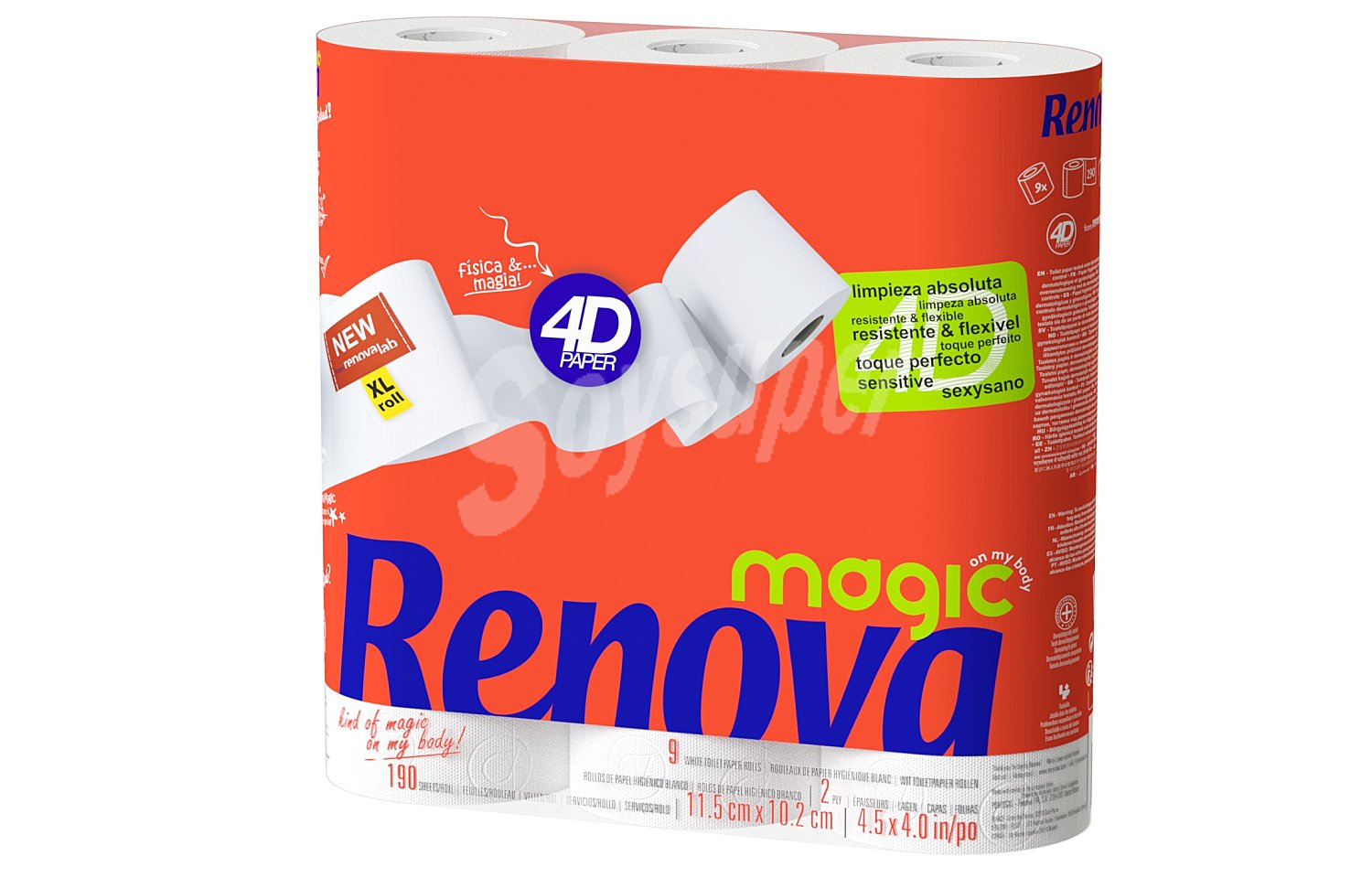 Papel higiénico Magic XL blanco