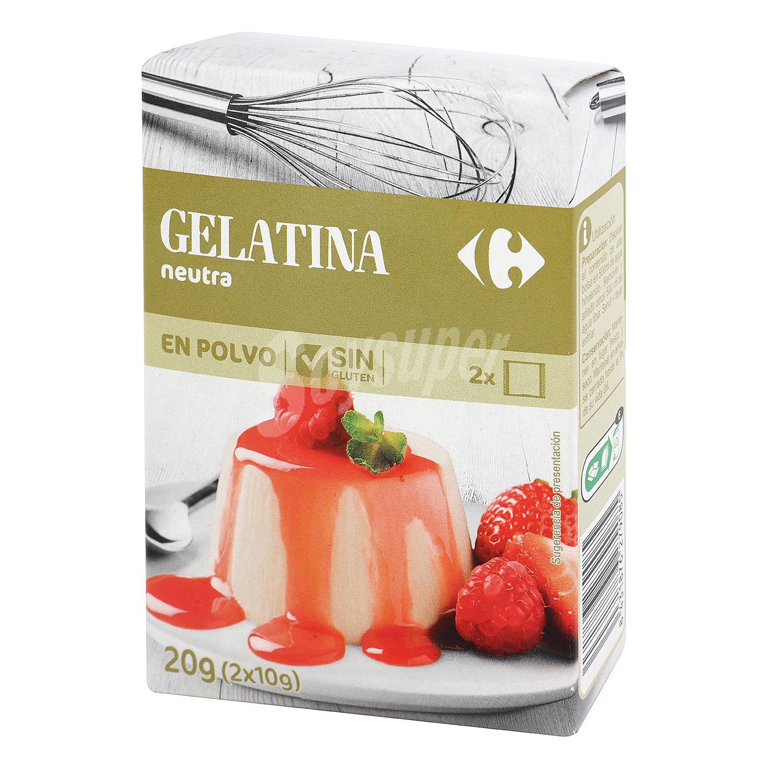 Preparado para gelatina neutra