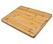 Tabla de cortar de madera de bambú de 40x30x2 centímetros,