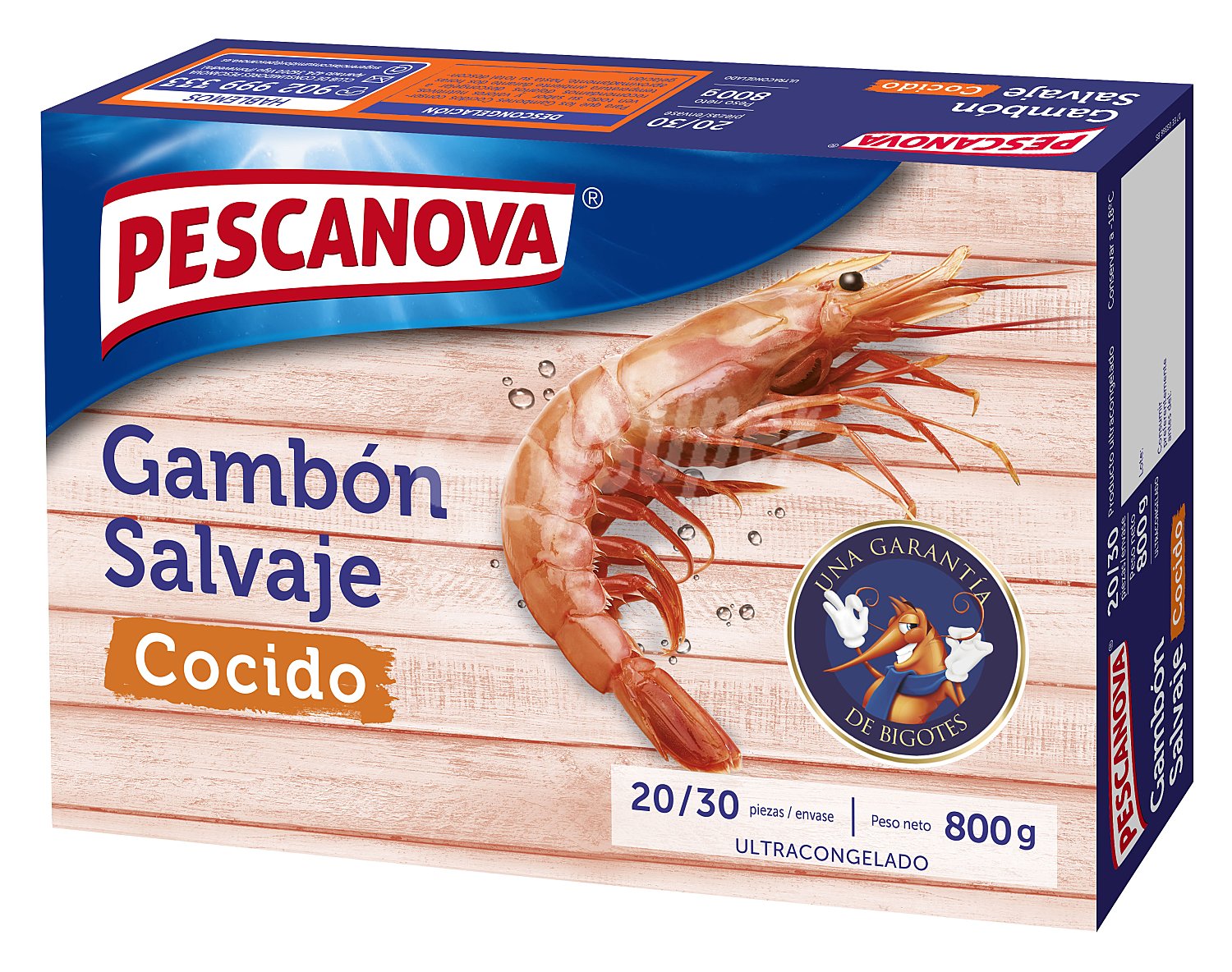 Pescanova Gambón 20 / 30 salvaje, cocido y ultracongelado pescanova P.N