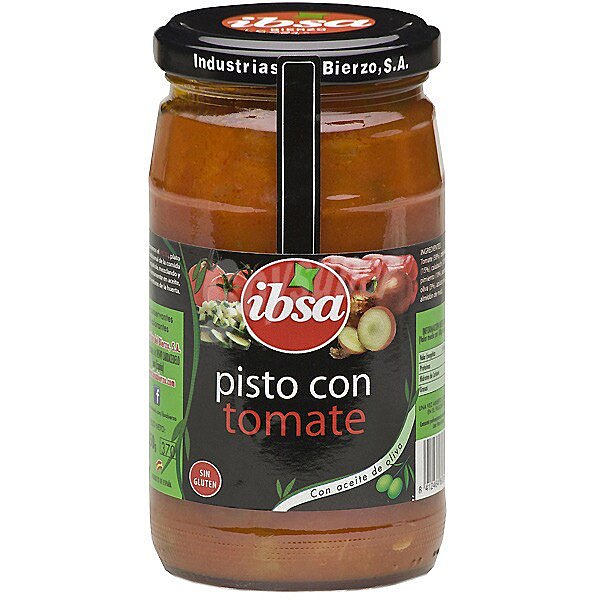 pisto de tomate elaborado con aceite de oliva frasco 350 g