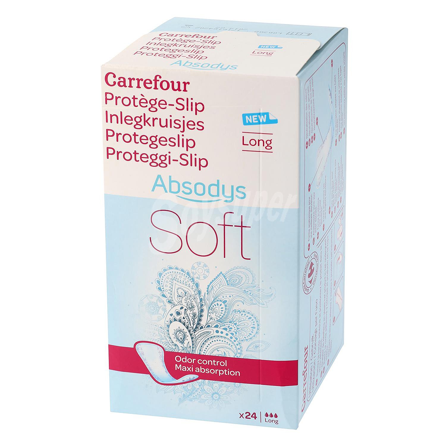 Protegeslip absorción incontinencia leve Carrefour soft