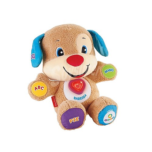 Peluche interactivo con luces y sonidos Perrito Primeros Descubrimientos fisher price