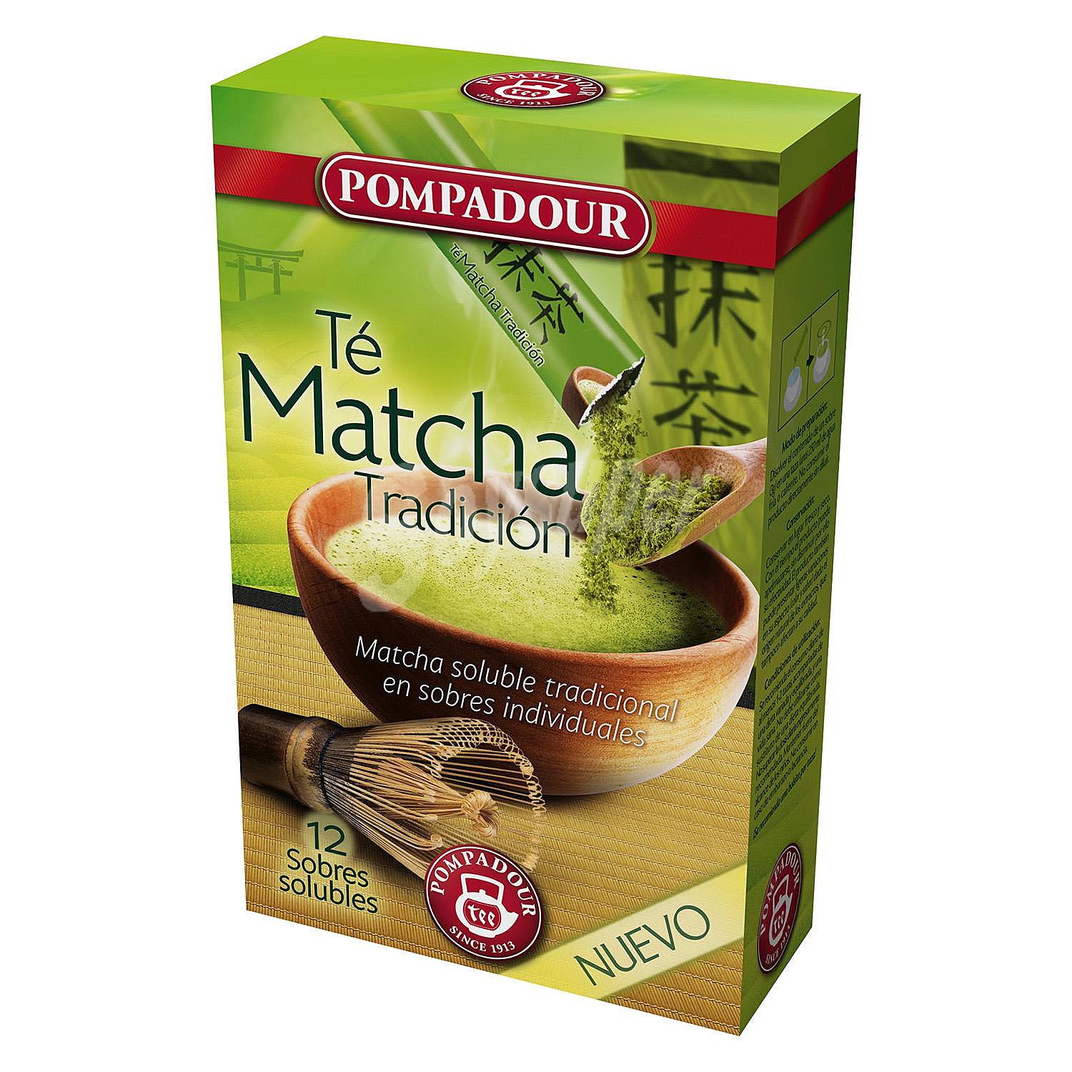 Té Matcha Tradición en sobres Pompadour