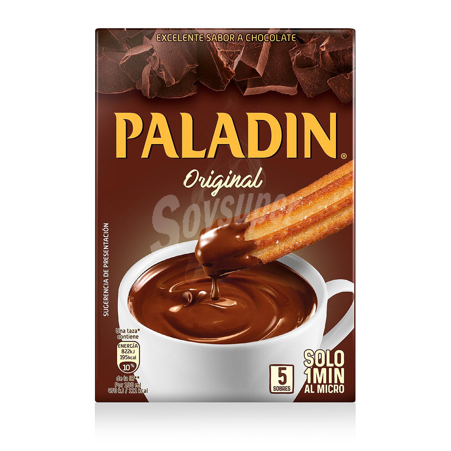 Chocolate a la taza en polvo Paladin