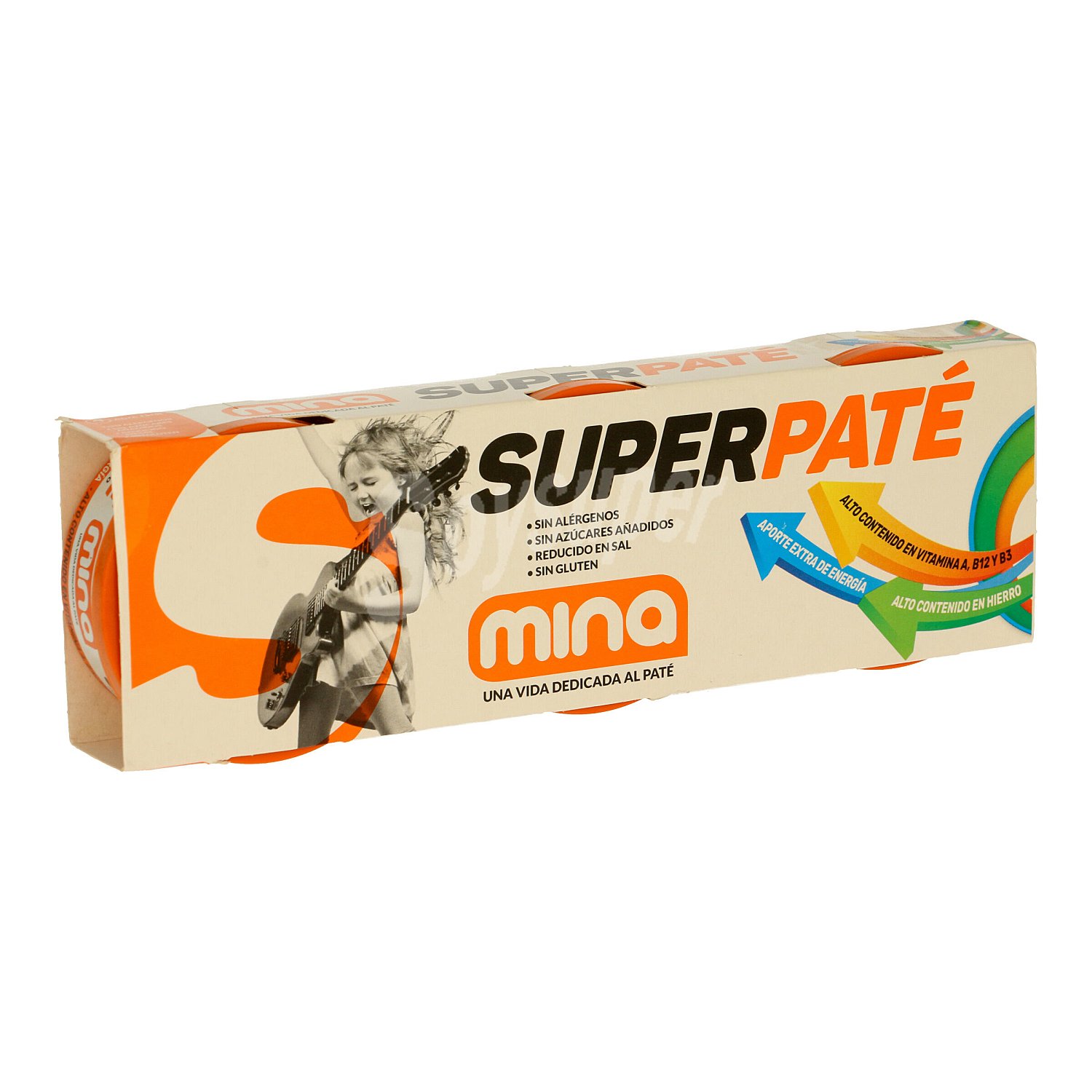 Superpaté pack 3 latas 70 gr