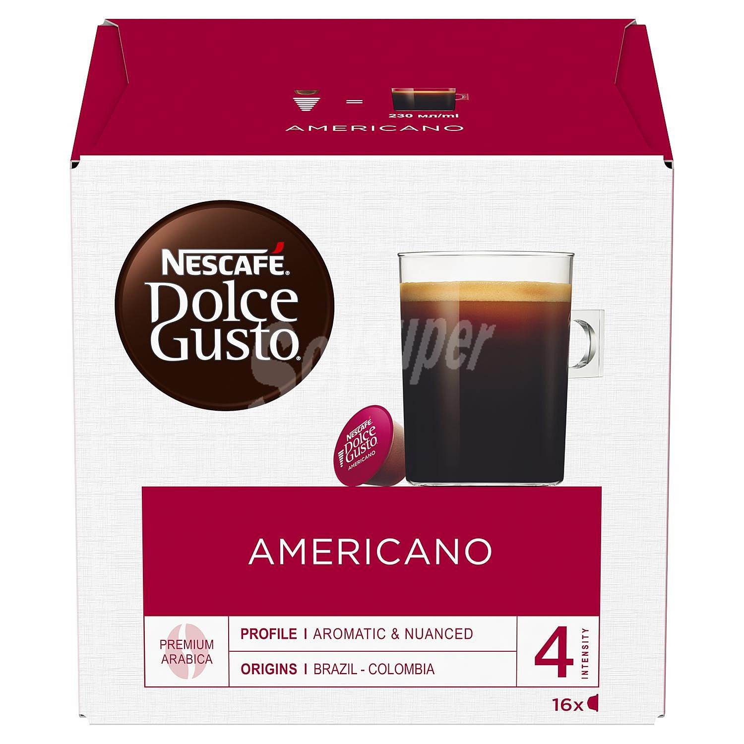 Café Americano en cápsulas