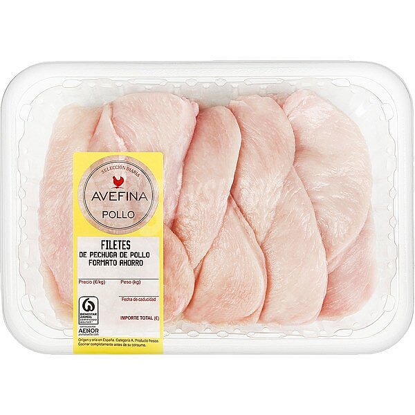 Filetes de Pechuga de Pollo - Formato Ahorro - Peso Aproximado