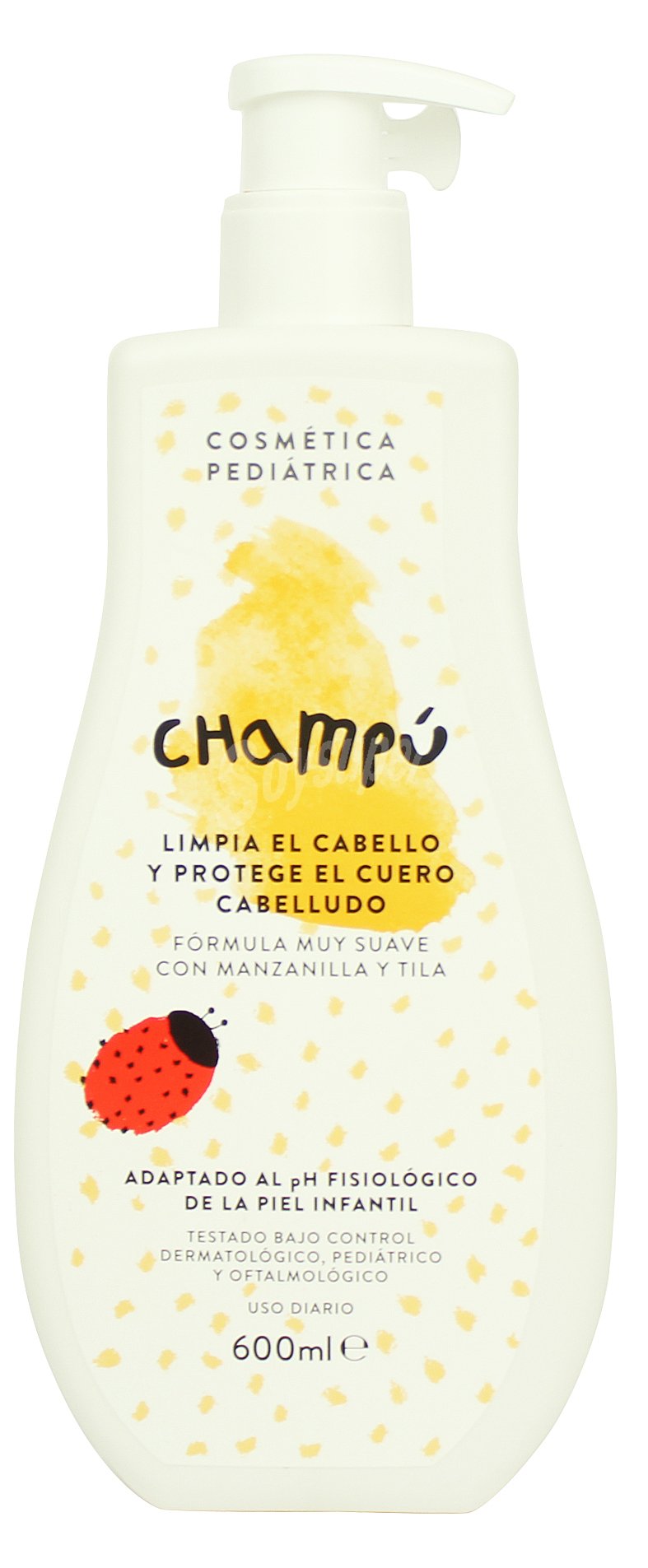 Champu cabello bebe con dosificador