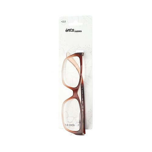 Inca farma Gafas de lectura unisex para presbicia (vista cansada +2.0 dioptrías) inca farma